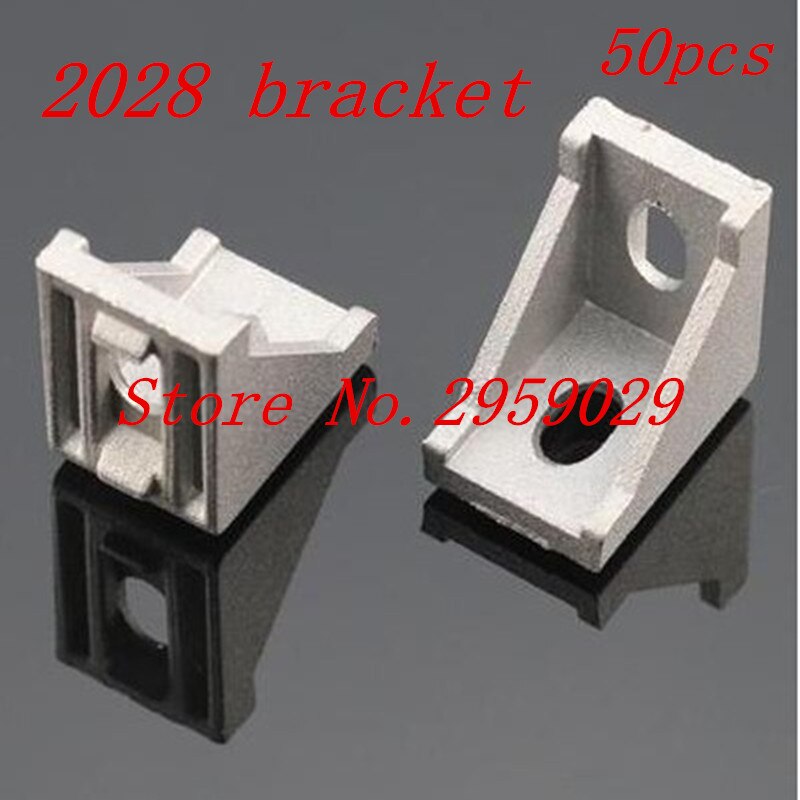 50pcs 2028 귡Ŷ ڳ   ˷̴ 20mm x 28mm ڳ 귡Ŷ н EU ǥ 2020 ˷̴ /50pcs 2028 bracket corner fitting angle aluminum 20mmx28mm corner bracket